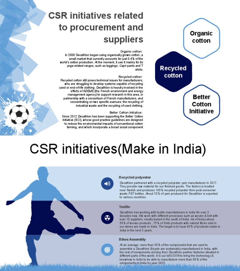 Decathlon's Sustainable Cotton Initiatives | PDF | Cotton | Recycling