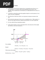 Numerical Methods-Module on False Position Method