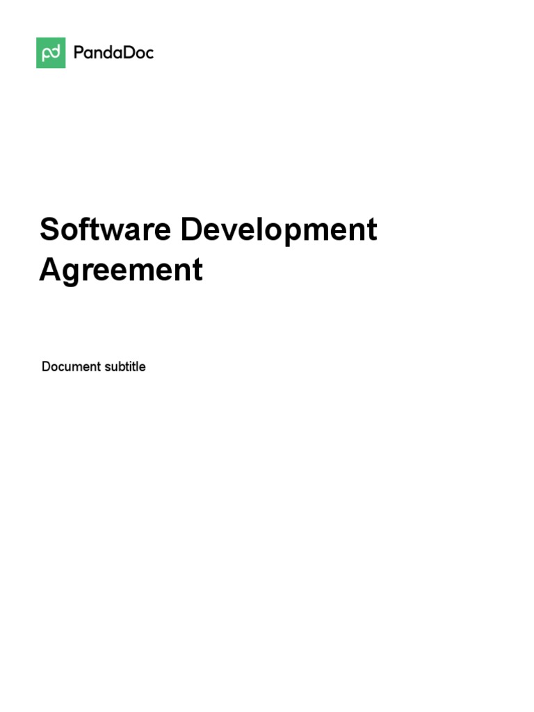 Software Development Agreement Overview | PDF | Breach Of Contract ...
