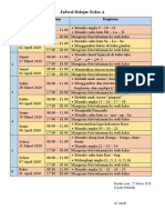 Jadwal Kelas A