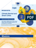 Horizon Europe Missions: Climate Neutral and Smart Cities