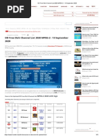 DD Free Dish Channel List 2020 MPEG-2 - 13 September 2020