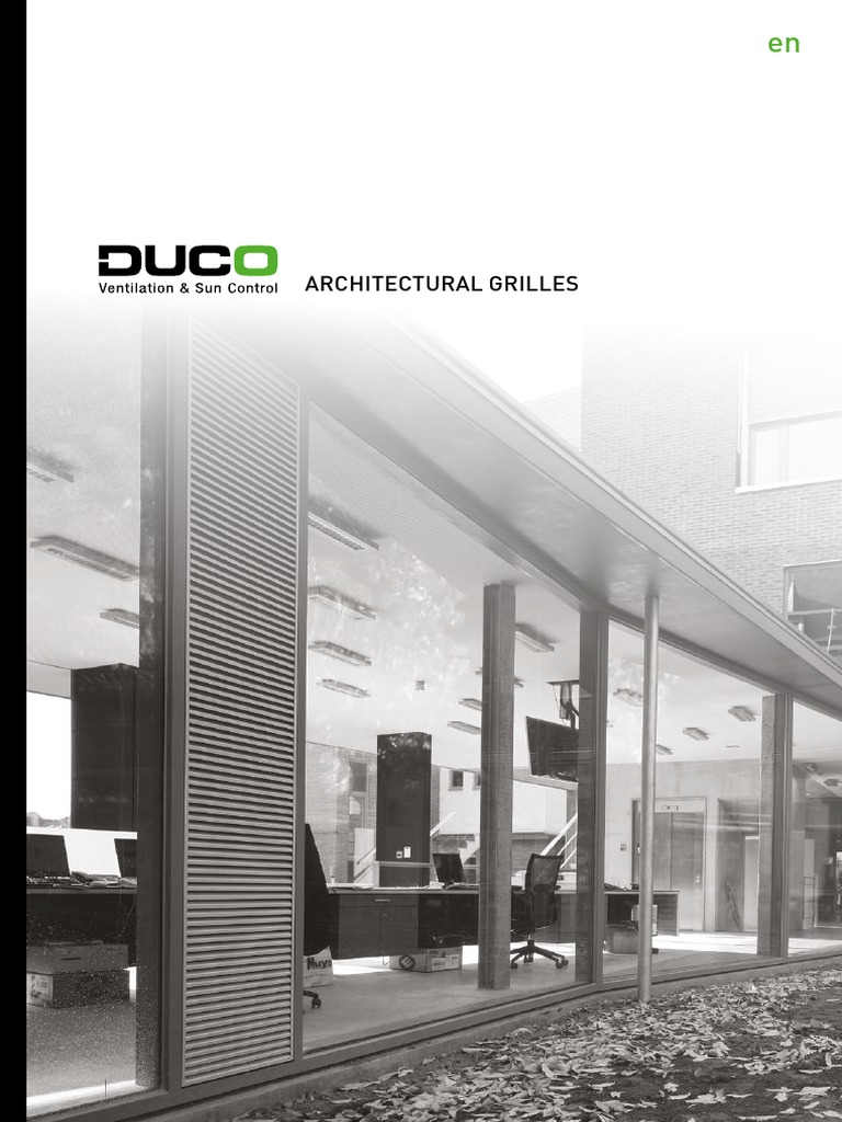 DucoGrille Close 105 Overview | PDF | Area | Fluid Dynamics