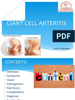 Giant Cell Arteritis: HMU/ College of Dentistry