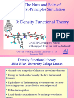 The Nuts and Bolts of First-Principles Simulation: 3: Density Functional Theory