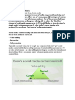 Social Media Content Matrix