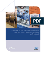 A Review of The Decontamination of Surgical Instruments in The NHS in England