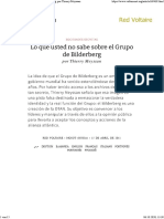 Lo Que Usted No Sabe Sobre El Grupo de Bilderberg, Por Thierry Meyssan