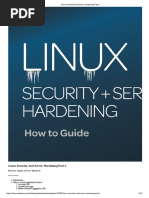 Linux Security and Server Hardening Part-1