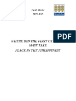 Where Did The First Catholic Mass Take Place in The Philippines?