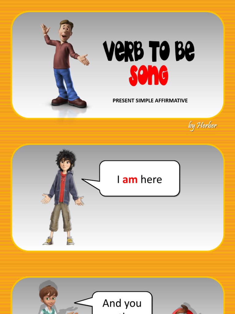 Verb To Be Song Activities With Music Songs Nursery Rhymes Fun Act