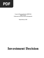 Corporate Financing Decision (MFIN 641) Mba V Term Kathmandu University School of Management