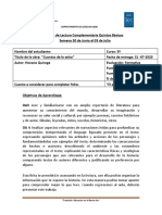 Ficha de Lectura El Paso Del Yabebirí 5tos