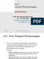 Statistika Farmasi 5 Uji T Dua Sampel Berpasangan