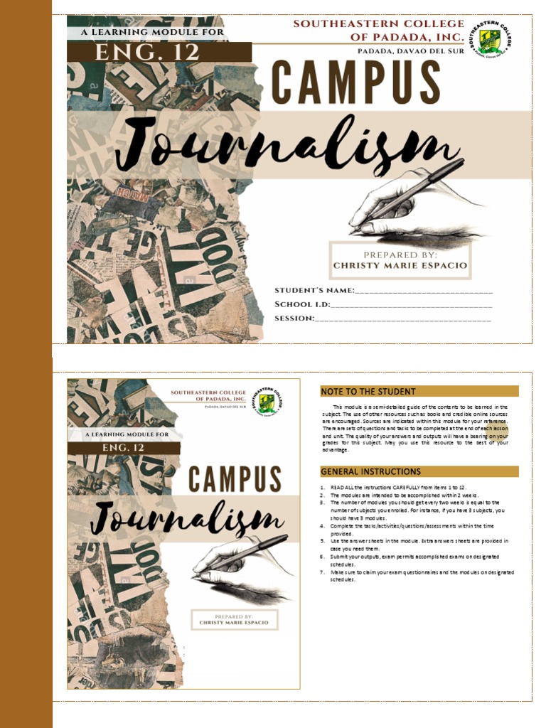 Understanding Campus Journalism | PDF | Journalism | Social Media