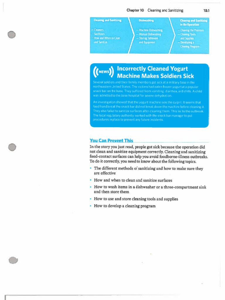 Servsafe Chapters 10 And Appendix Pdf