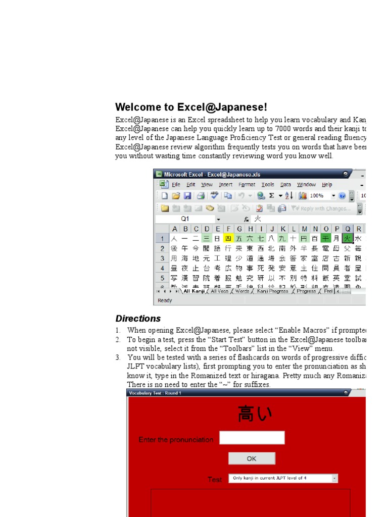 Excel Japanese V1 21