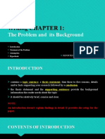 10 - Writing Chapter 1 - The Problem and Its Background