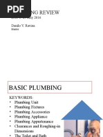 Plumbing Review: DAY 1: 29 May 2016 Danilo V. Ravina