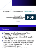 Chapter 3: Pressure And: Fluid Statics