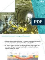 TBM Choice For Ground Conditions PDF