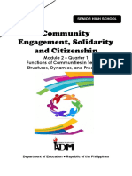 Community Engagement Module 2 Functions of Communities in terms of structures dynamics and processes
