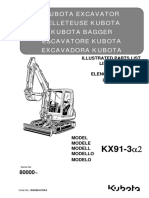 Parts List Catalog Kubota RG538-8139-0 - KX91-3a2 PDF