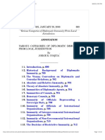 Categories of Diplomatic Immunity From Local Jurisdiction PDF