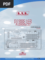 PJ1000C-LCD PJ1300C-LCD PJ2000LCD: User Manual