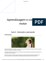 Sensação, percepção, atenção e motivação na aprendizagem