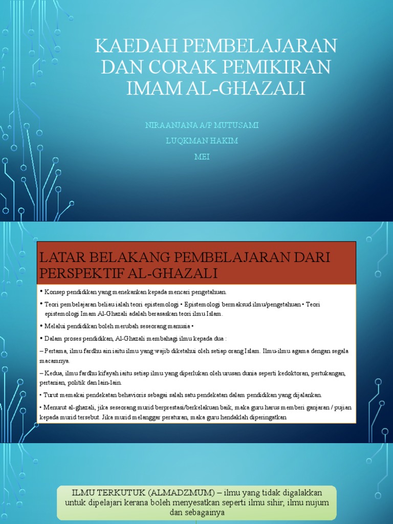 Tutorial 3 Imam Al Ghazali Pdf