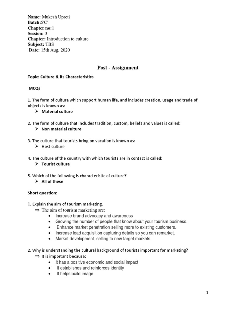 Post - Assignment | PDF