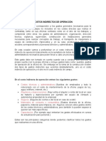 Costos indirectos de operación y campo en construcción