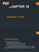 Additions To Tax