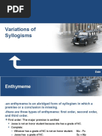 Variations of Syllogism - Philosophy