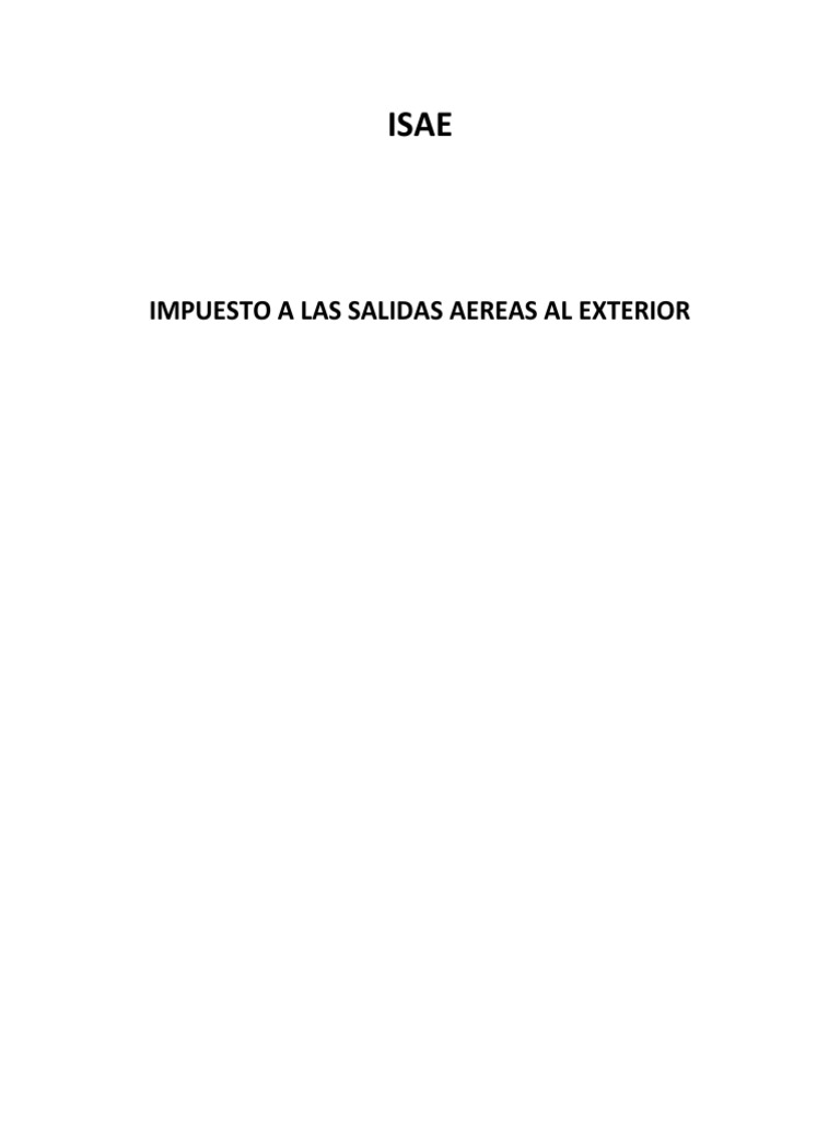 ISAE | PDF | Pasaporte | Impuestos