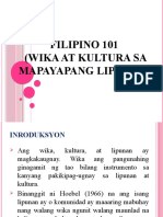 Filipino 101 (Wika at Kultura Sa Mapayapang Lipunan)