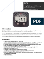 +-10g Tilt Compensated Dual Range Aviation G-Force Meter: Operating Manual - English 1.00