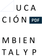 Educación Ambiental y Participación Ciudadana