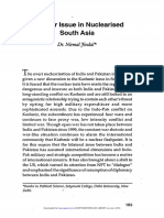 Kashmir Issue in Nuclearised South Asia: Impact of Terrorism