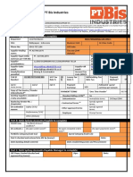 Supplier Request Form PT Bis Industries: Part A: Originator/Requestor To Complete