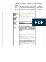 Ciencias Naturales - Semana Del 13 Al 16 de Octubre