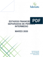 Estados Financieros Separados 1q20