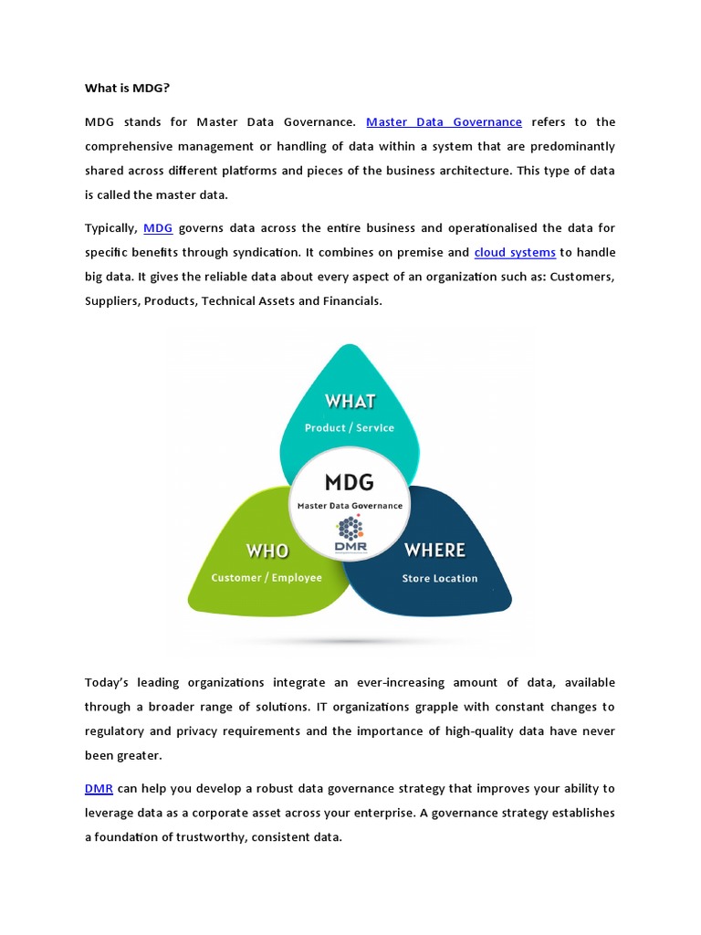 What Is MDG? | PDF