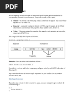 CSS - Syntax: The Type Selectors