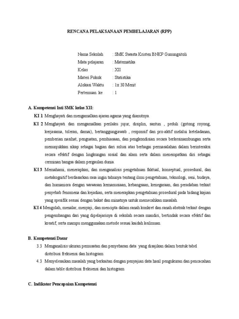 RPP Micro Teaching | PDF | Seni | Sains & Matematika