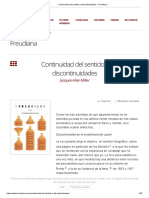 Continuidad Del Sentido y Discontinuidades - Miller PDF