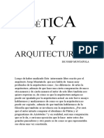 Ensayo Poética y Arquitectura de Josep Muntañola Por YOEL CLINTON MAMANI CHATA