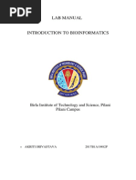 Lab Manual: Birla Institute of Technology and Science, Pilani Pilani Campus