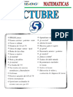 8 OCTUBRE- matemáticas 5 años